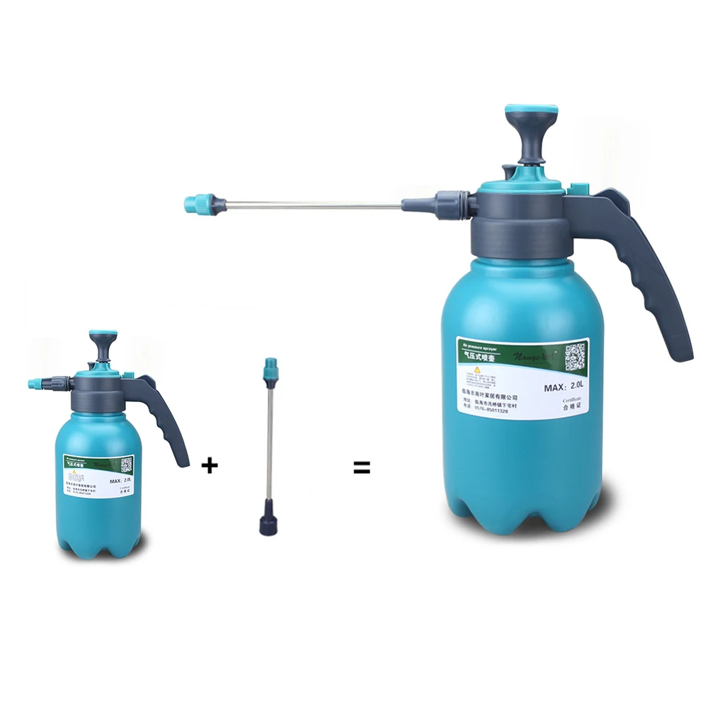 1.5L/2L Hand Pressure Sprayer Bottle Garden Spray Bottle Plant Irrigation Watering Can Sprayer Adjustable Nozzle He*1-1