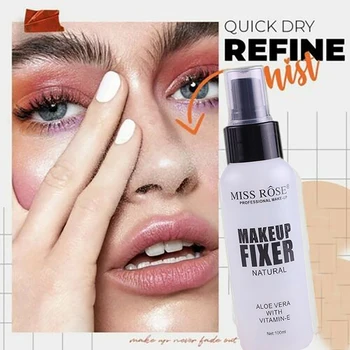 

100ml Makeup Setting Spray Matte Bottle Setting Spray Oil-Control Natural Long Lasting Make Up Fix Foundation Spray