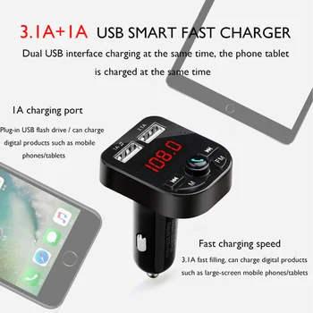 

U Disk FM Transmitter Music Player SD card Replacement Car Auto Bluetooth