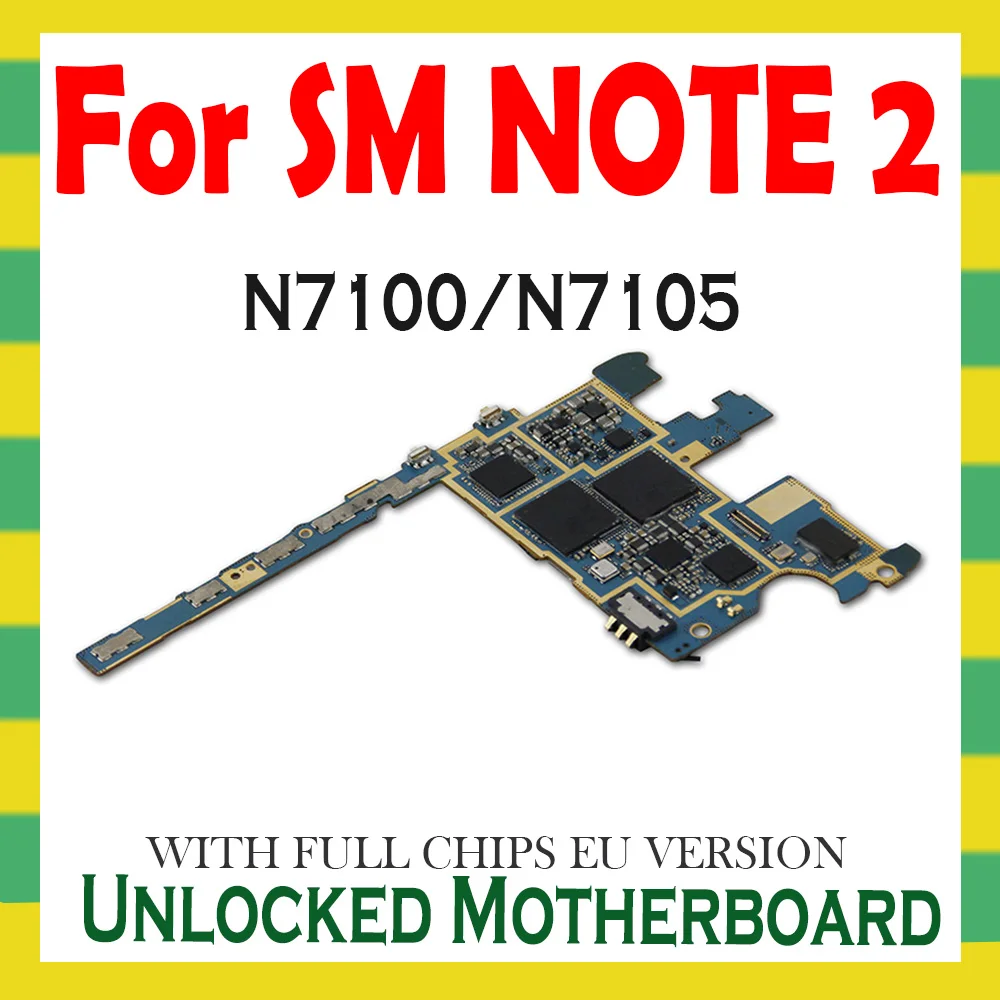 Материнская плата для Samsung Galaxy Note 2 N7100 N7105 разблокировка оригинальная