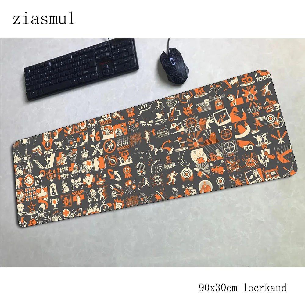 Игровой коврик для мыши team fortress 2, 900x300x3 мм