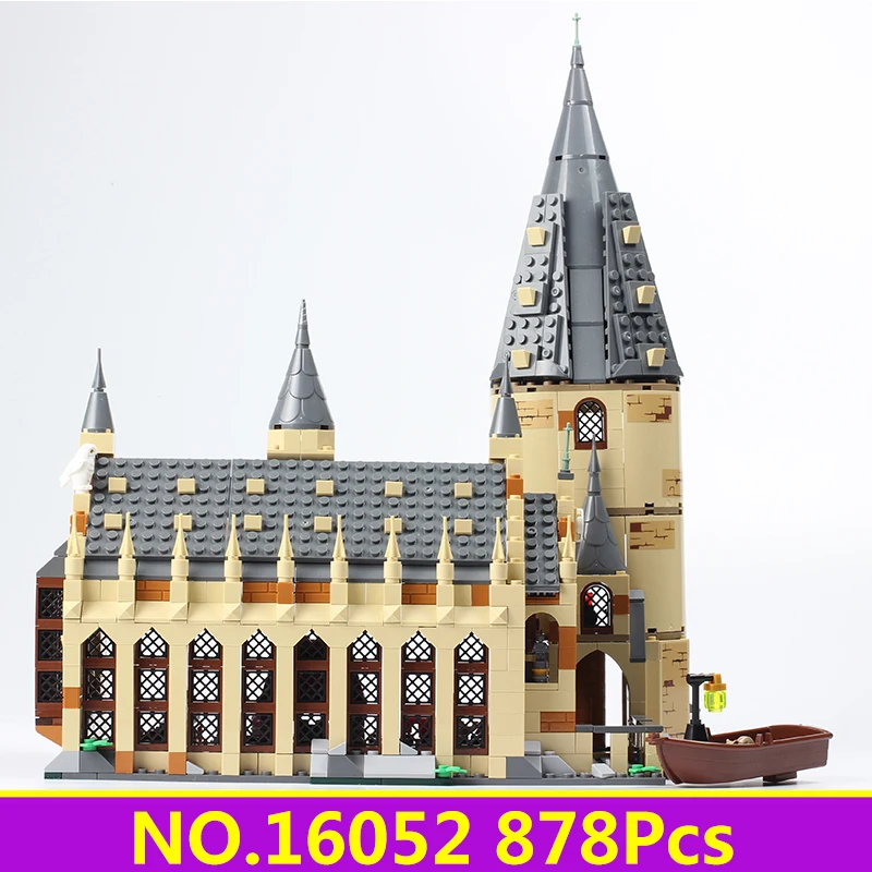 

Lepinblocks King Bricks 16052 Hogwart Great Hall Harry Magic Castle Building Blocks Set 75954 Toys For Children Gift With Figure