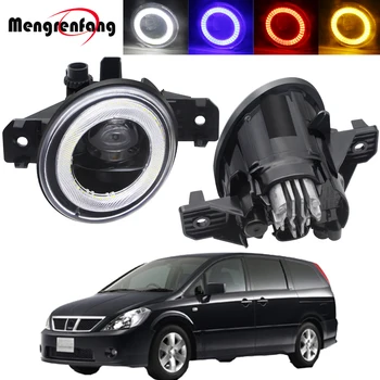 

2in1 Design Car Front Bumper Fog Light Angel Eye DRL Daytime Running Lamp 30W 8000LM 12V For Nissan Presage 2004 2005 2006