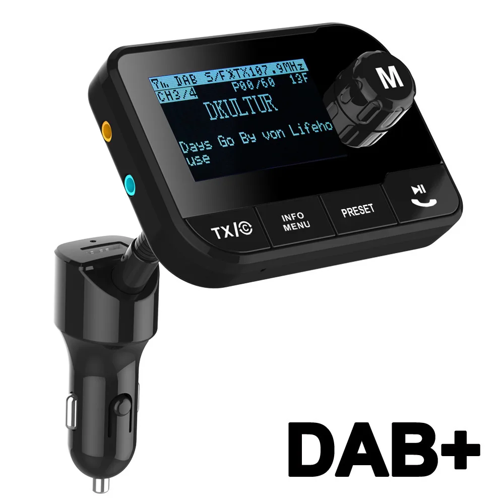 

Electricity Supplier Vehicle-mounted FM Emitter DAB + Digital Radio Car MP3 with Bluetooth FM Transmitter