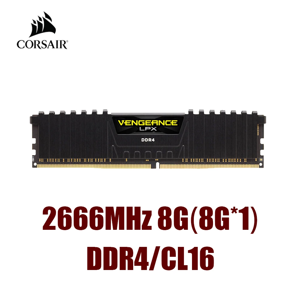 Corsair Vengeance Lpx 8gb 1 X 8gb Ddr4 2666 Pc4 C16 1 35v Desktop Memory Black Rams Aliexpress