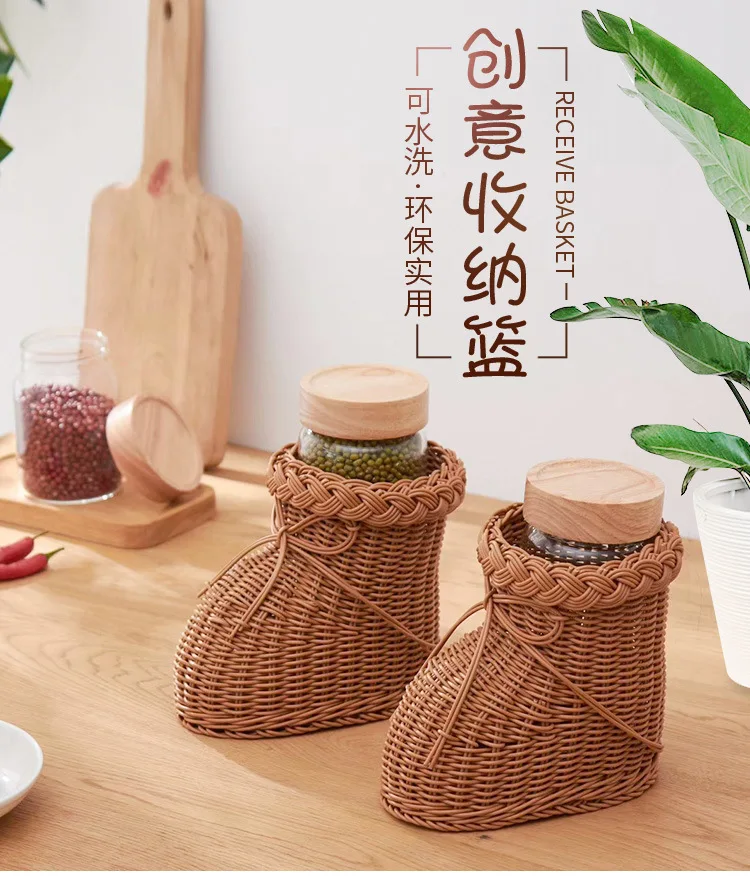 Rattan-Hot-air Ballon Rattan Products Craft Rattan Decoration Bamboo Creative Home Shoot-Piece Sample Customizable