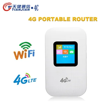 

TIANJIE 4G WIFI ROUTER LTE WCDMA GSM Unlocked Wireless Pocket Router Mobile WiFi Hotspot 3G 4G WiFi Router with SIM Card Slot