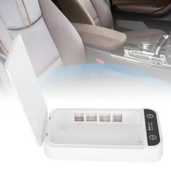

Multifunctional UV Box Portable Ultraviolet Car Cleaning Machine for Mobile Phone Glasses Earphone Car Air Purifiers ABS White