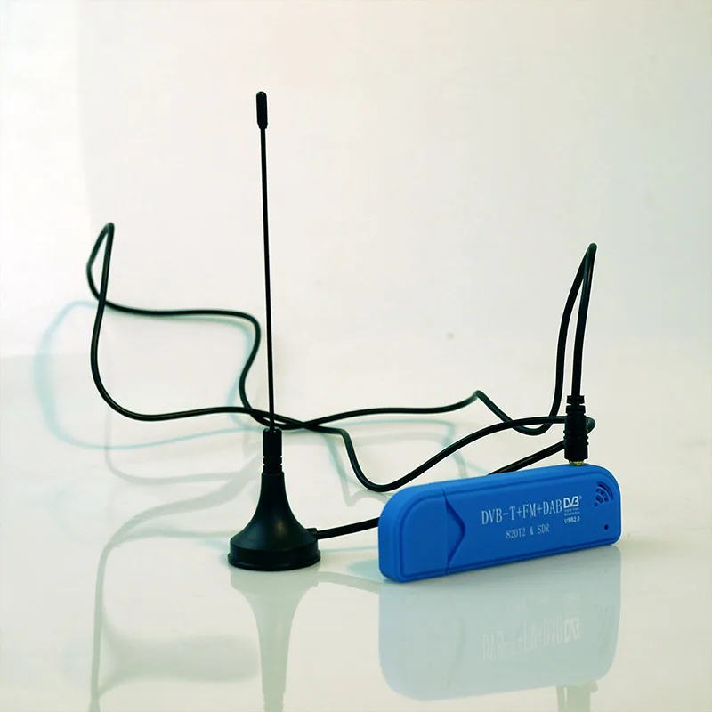 ТВ тюнер USB2.0 синяя палка DAB FM DVB T RTL2832U R820T SDR RTL ключ цифровой приемник ИК пульт с