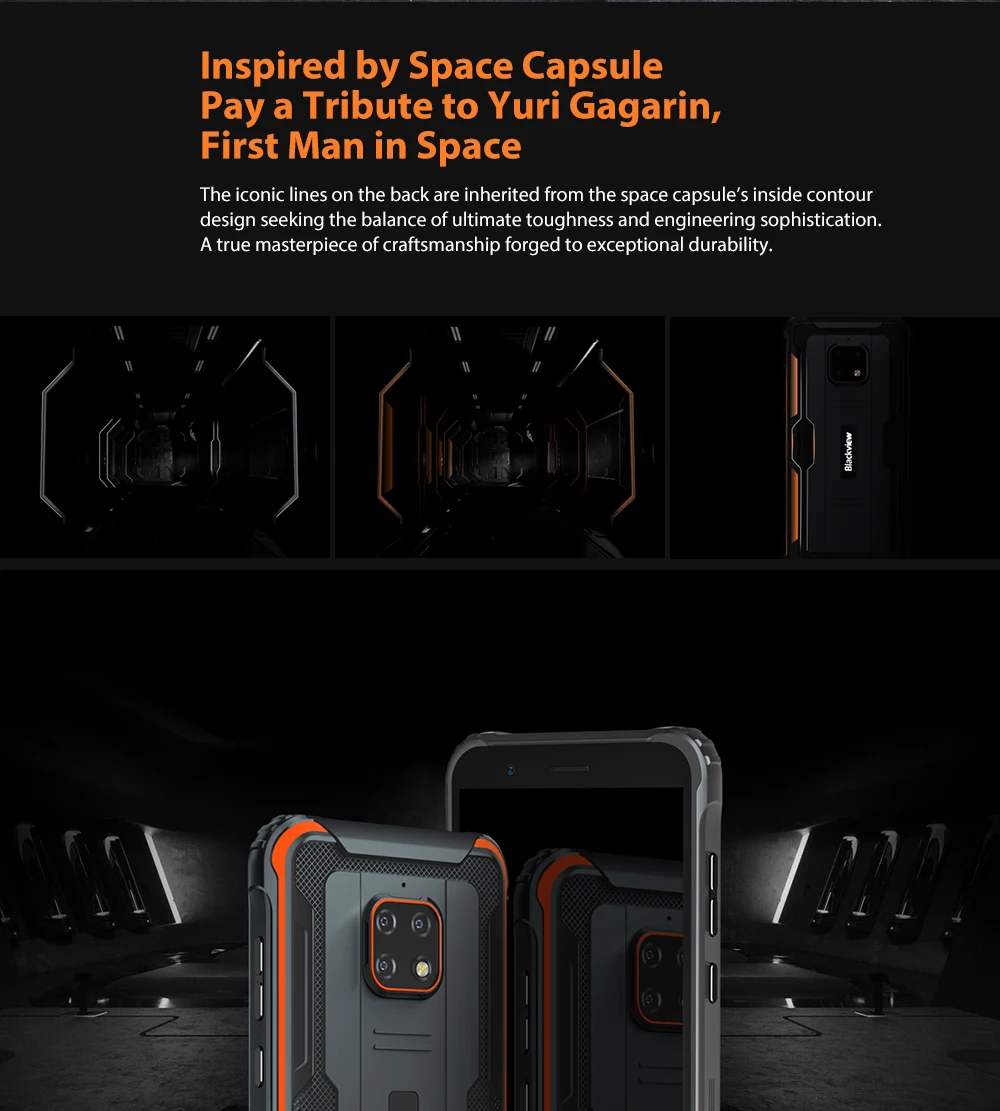 Blackview BV4900 5580mAh 3GB 32GB IP68 Waterproof Smartphone 5.7 Android 10.0 NFC Rugged Mobile Phone