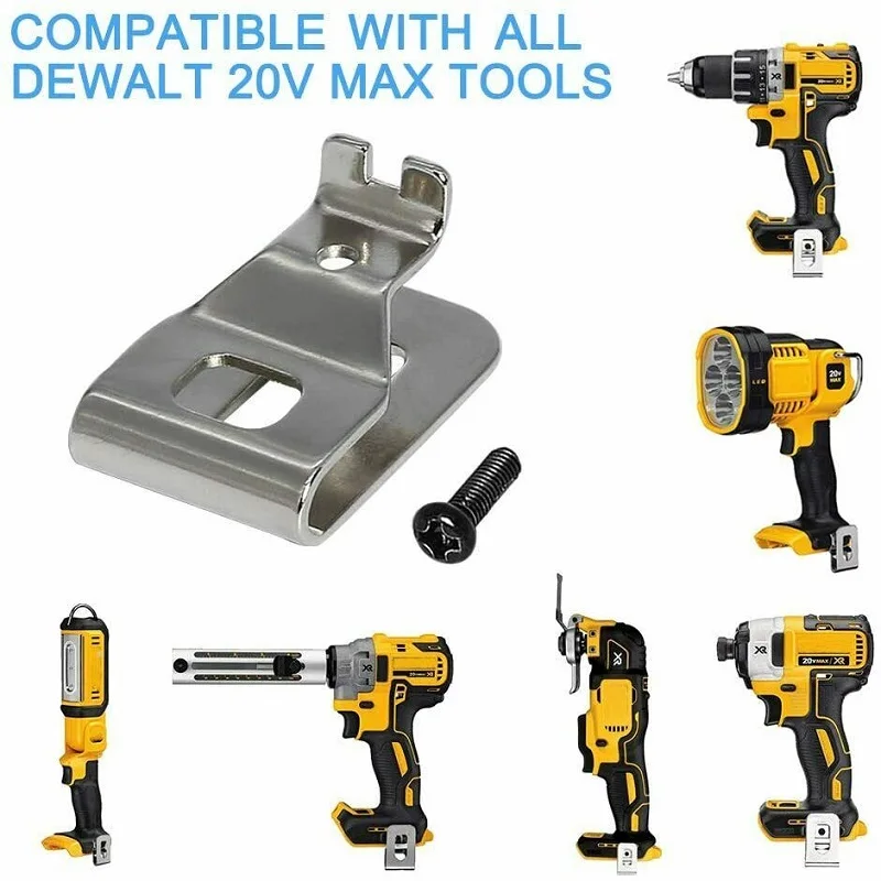 12Pcs/bag Belt Clip Hook for Dewalt 20V Max Tools for DCD740B DCD740B-B3 DCD740C1 DCD771C2, DCD780B DCD780C2 Easy Installation