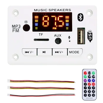 

Mini Bluetooth 5.0 Decoder Board Auto Audio Module USB FM TF Radio AUX MP3 ossless Player Wireless Stereo Music Amplifier