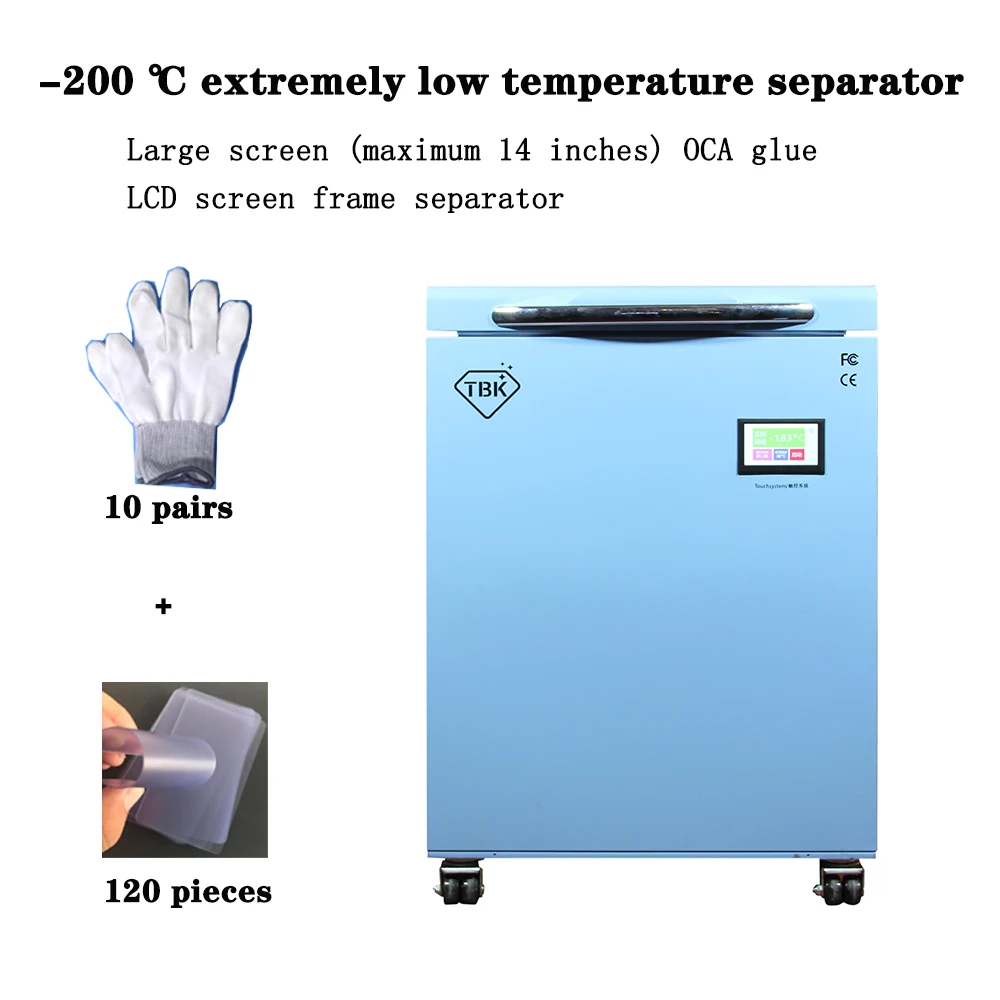 

TBK 588A -200â„ƒ mobile phone frame bracket Edge lcd oca glue remove freezer separator for Apple iPhone Samsung middle frame
