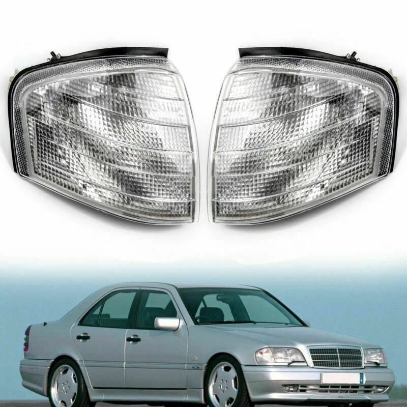 

Для Mercedes Benz C Class W202 1994-2000 пара угловых фонарей указатели поворота 2028261143 2028261243