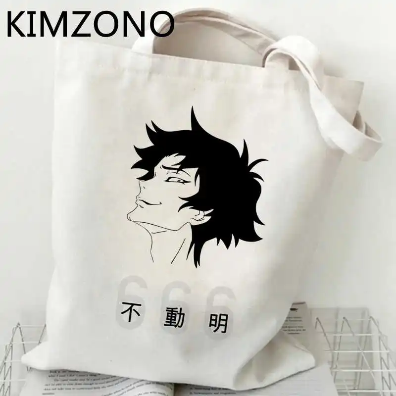 Devilman Crybaby Shopping Bag Shopper Shopper Handbag Eco Canvas Shopping Bag Shoping Ecobag Custom