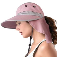 WZCX наружная Регулируемая Солнцезащитная Рыбацкая Шляпа Унисекс Водонепроницаемая анти-УФ быстросохнущая Рыбацкая шапка конский хвост пляжная шляпа