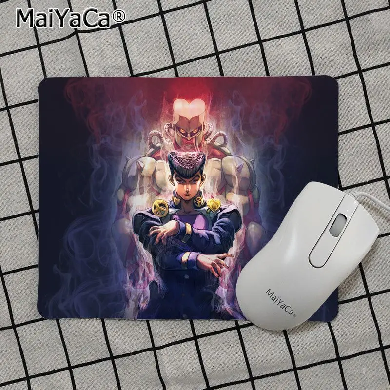 No Lock Edge18x22cm Maiya Одежда высшего качества JoJo невероятное приключение высокое Скорость Мышь pad Лидер продаж подставка под руку Мышь - Цвет: No Lock Edge18x22cm