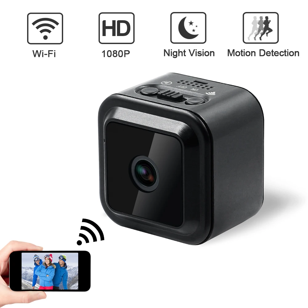 Full HD мини DV камера Wifi P2P IP камера ИК ночного видения Цифровая видеокамера с 120 градусов широкоугольная домашняя камера безопасности