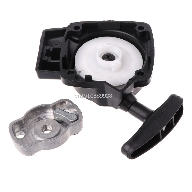 

1Set 26CC 1E34F Brush Cutter Grass Hedge Trimmer Starter with Pulley Plate Replacement for Mitsubish CG260 BC260 448A