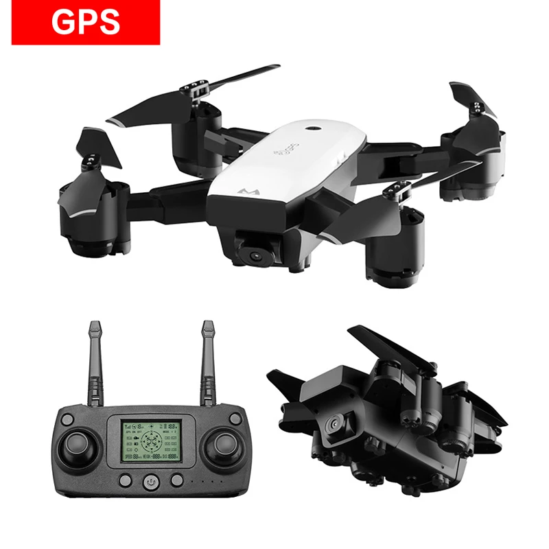 GPS 1080P SMRC S20 Дрон Квадрокоптер самолет wifi 720P 1080P широкоугольный объектив HD Carmera 900 мАч 18 минут длительный срок службы батареи вертолет - Цвет: GPS 1080P
