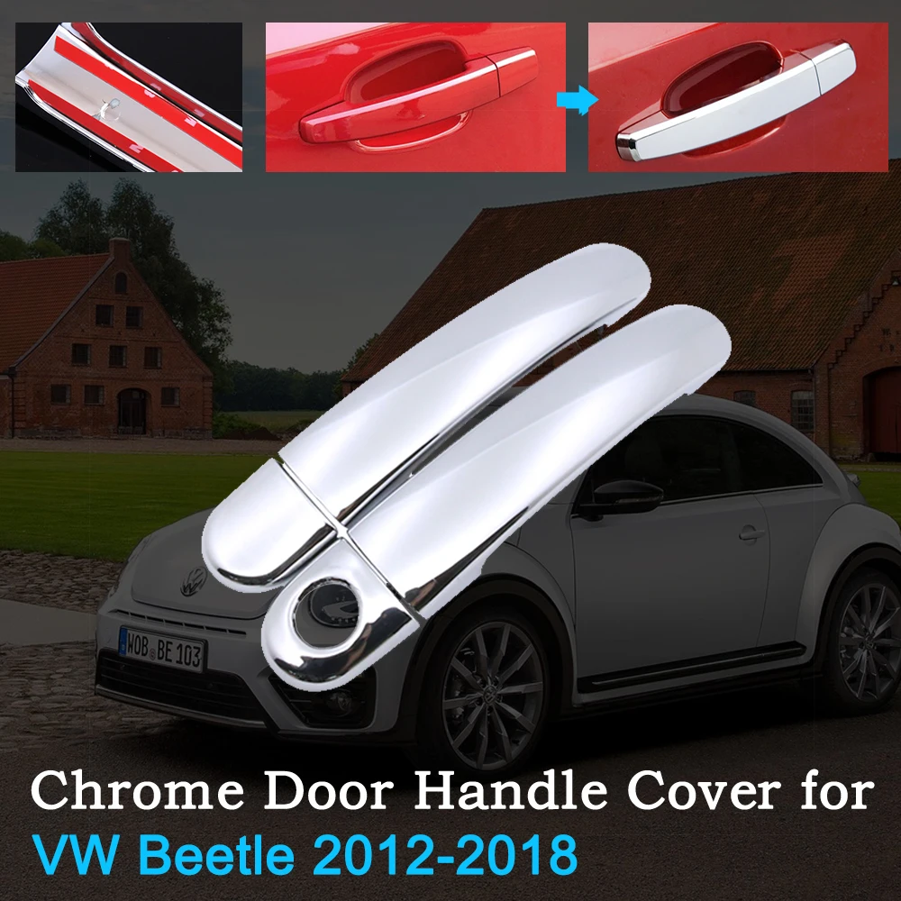 Chrome Door Handle Cover for VW Beetle 20122018 2013 2014 2015 2016 2017 for Volkswagen Trim