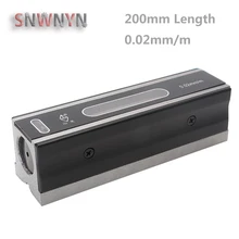 Niveau à barre mécanique 200mm, haute qualité, niveleur de mesure 0.02mm précision niveau à bulle graduée Horizontal