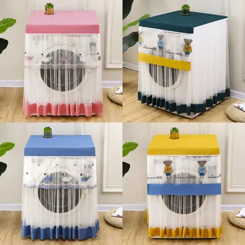 Cartoon Pattern Home Washing Machine Storage Organizer Dust Covers Washer Lid Appliance Waterproof Protector Coat Case 1