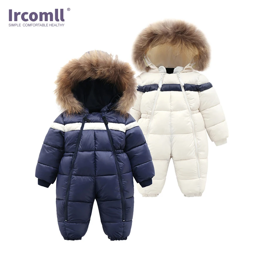Ircomll детская зимняя верхняя одежда Комбинезоны для маленьких мальчиков и девочек
