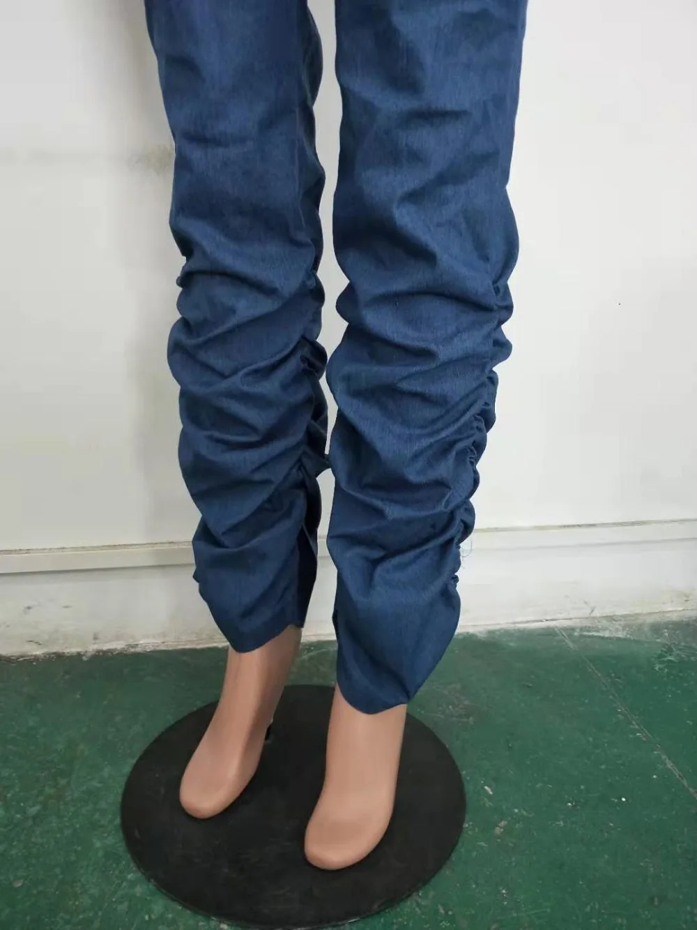 Adogirl/зимние женские джинсовые брюки с драпировкой на пуговицах, обтягивающие Женские джинсовые штаны, уличные костюмы для хипстеров, дамские брюки размера плюс XXL