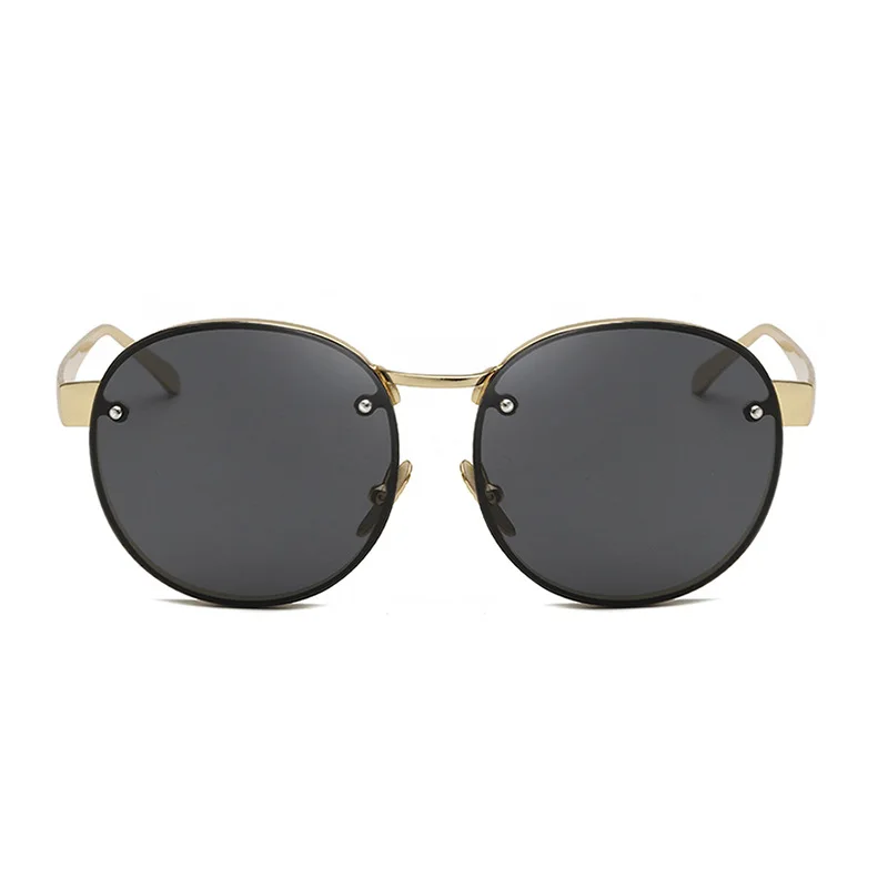 New fashion dazzling color film round men and women with sunglasses 1726