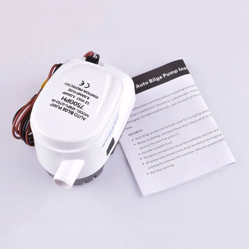 DC 12 V/24 V 750GPH Автоматический Трюмный насос Электрический водяного насоса для погружной лодки