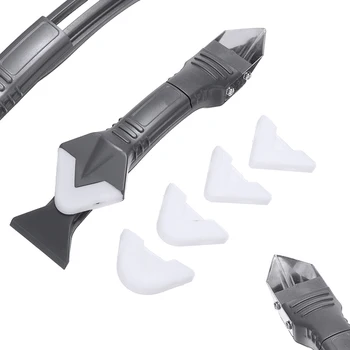 

6 Pcs Bath Shower Worktop Sink Cleaner Tool Silicone Sealant Scraper Remover Tool Set Glass Cement Removal Hand Tool