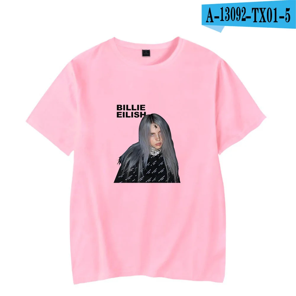 Billie Eilish женская футболка с принтом Харадзюку каваи, модная футболка с 3d графикой, футболка в Корейском стиле, женские футболки