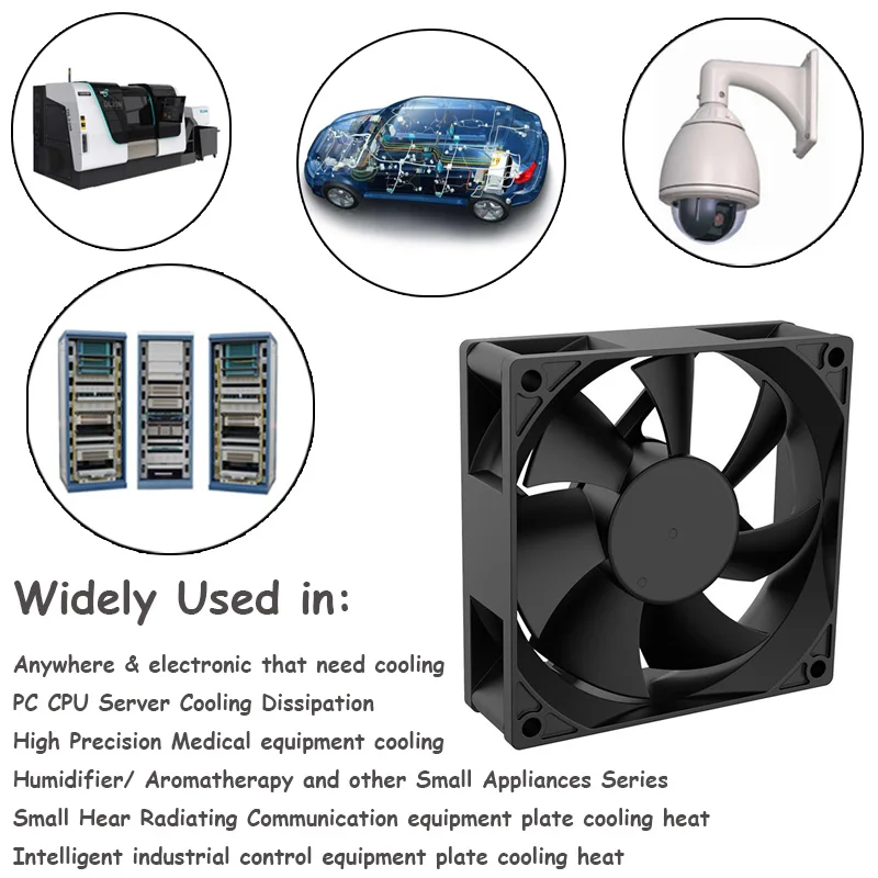 Ventola Di Raffreddamento USB Per Computer 80mm, Silenziosa 23dBA, Flusso D'Aria 28.9 CFM, 5V 0.25A, Cavo 30cm - 2