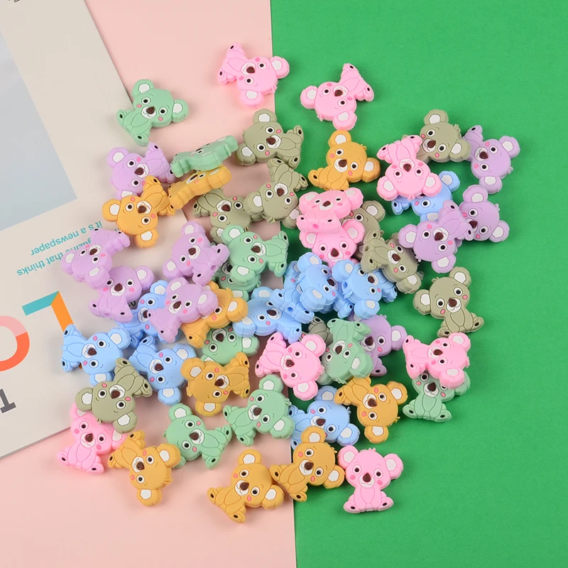 10 шт./лот детская силиконовая цепочка для соски пустышки бусины сделай сам в виде