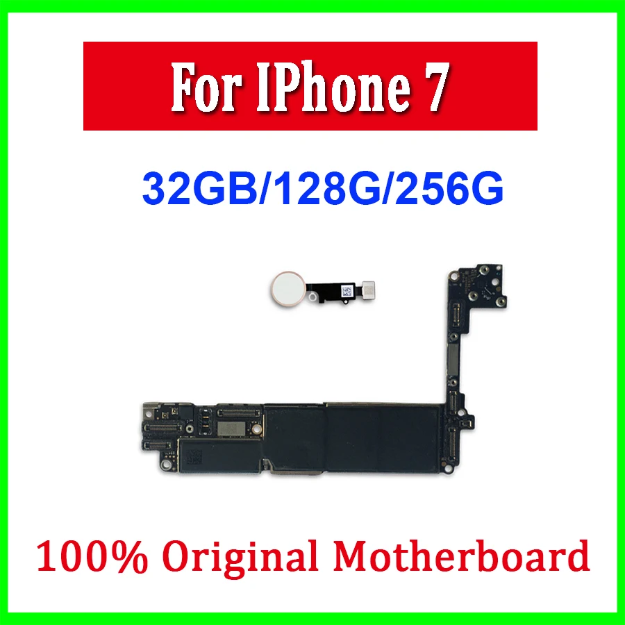 Для iPhone 7 logic board оригинальная разблокированная материнская плата для с сенсорным