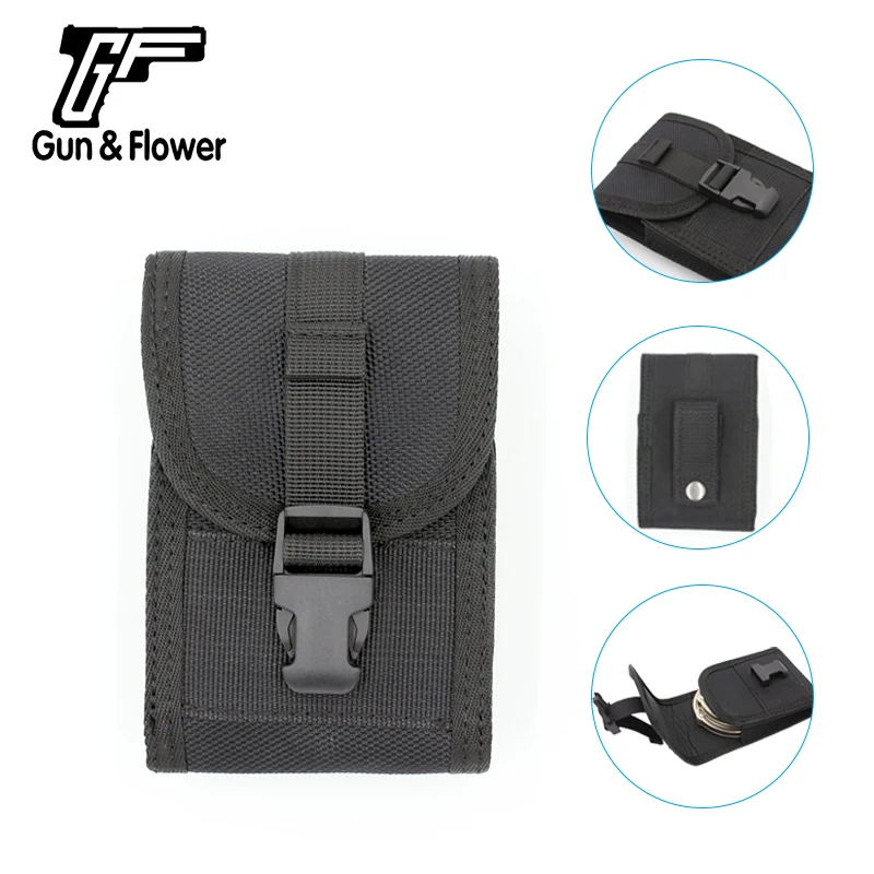 

Gun&Flower Nylon Handcuff Case Holster Tactical Police Security Duty 1680D Nylon Handcuff Pouch Holder