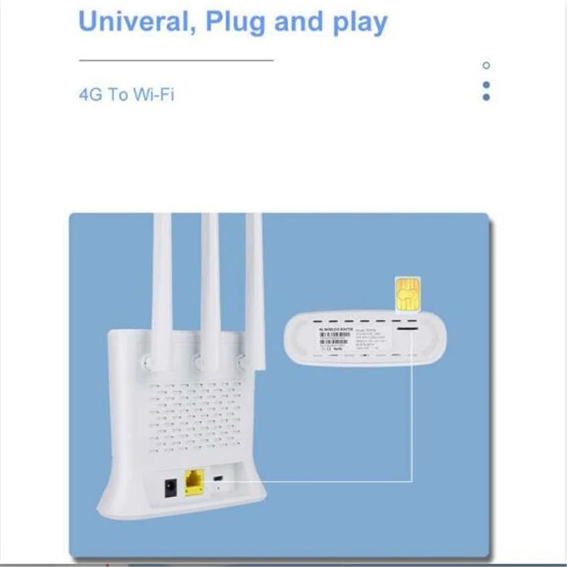アンテナ付きワイヤレスルーター,3つのロック解除されたモデム