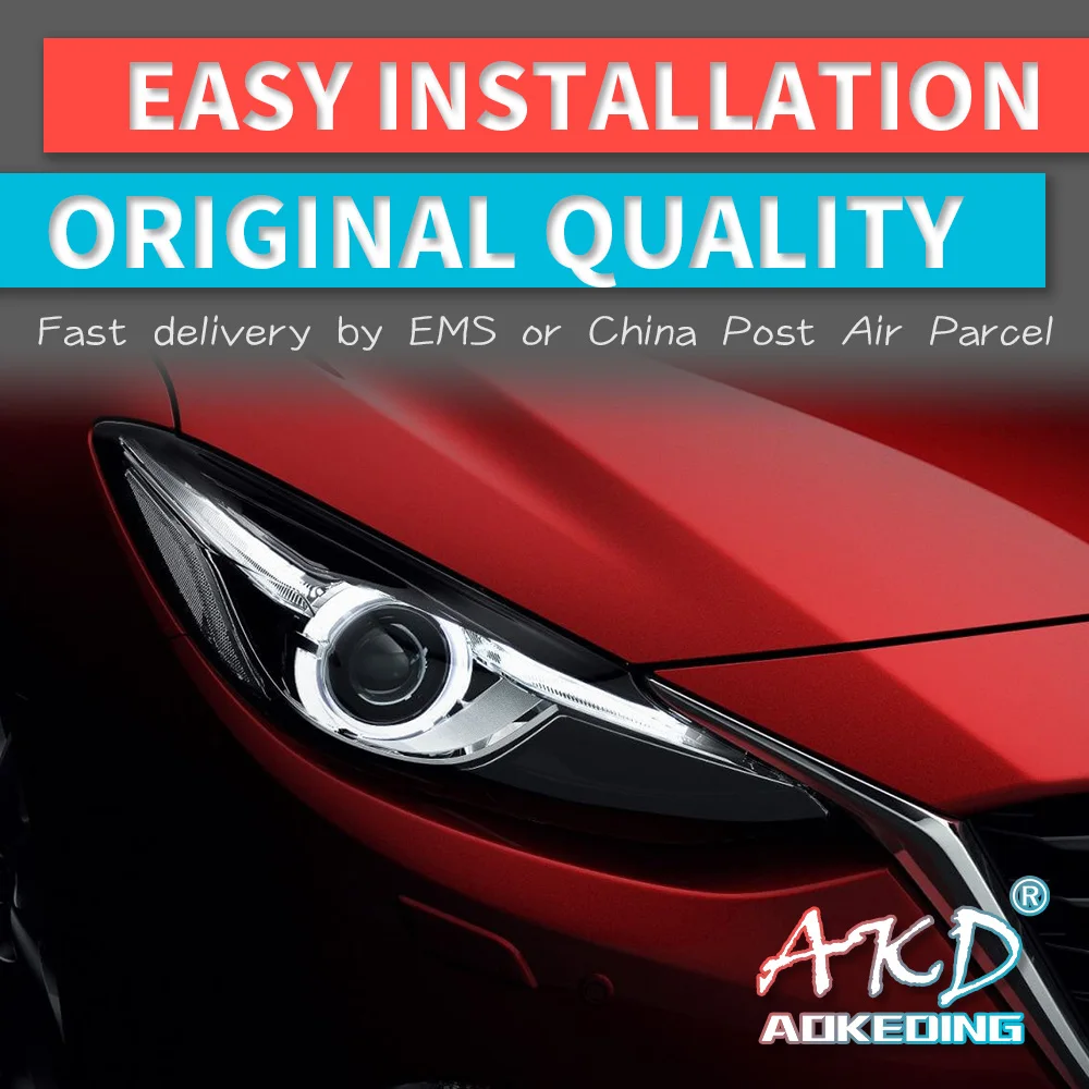 AKD тюнинг Автомобильная фара для Mazda 3 mazda3 Axela 2014 2016 светодиодные фары DRL ходовые