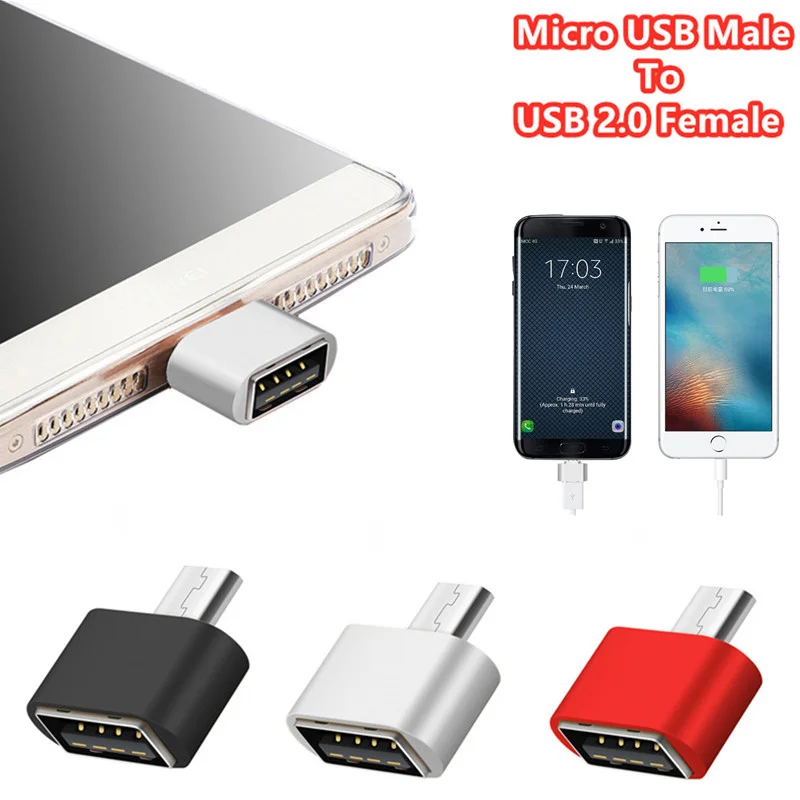 1 шт. портативный адаптер Micro-USB 2 0 OTG для Android мобильный телефон USB2.0 Type-C кабеля