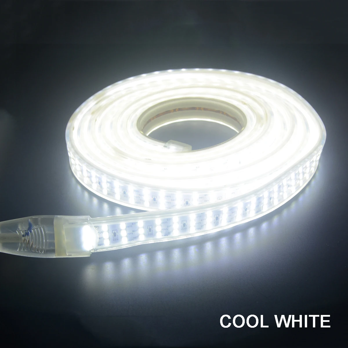 276 светодиодный s/m SMD 2835 Светодиодная лента 220 В лампа водонепроницаемый трехрядный светодиодный ленточный светильник гибкий светодиодный светильник уличная декоративная подсветка - Испускаемый цвет: Cool White