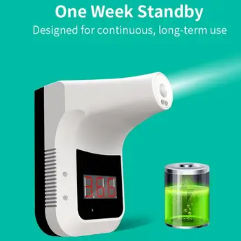 

Non-Contact Infrared Thermometer Wall-Mounted Digital Display Desktop High Precision Temperature Measurement Automatic Induction