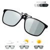 Fishing Polarized Pilot Flip Up Clip on Sunglasses Men Photochromic Polarized Women Sun Glasses Color Change Night Vision Lens ► Photo 1/6