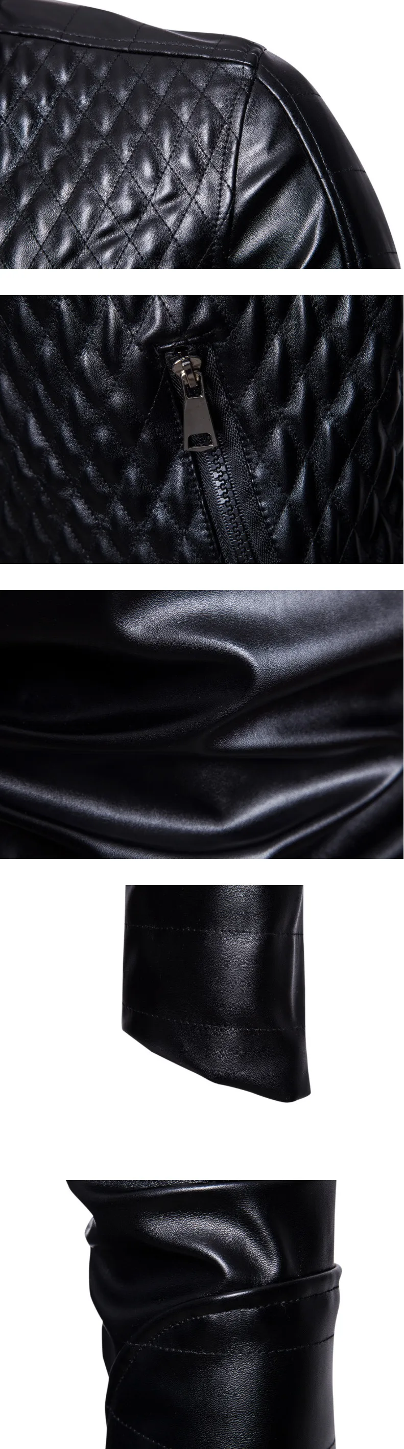 Мужская кожаная куртка в европейском и американском стиле, Классическая мотоциклетная кожаная куртка, новый дизайн, искусственная кожа