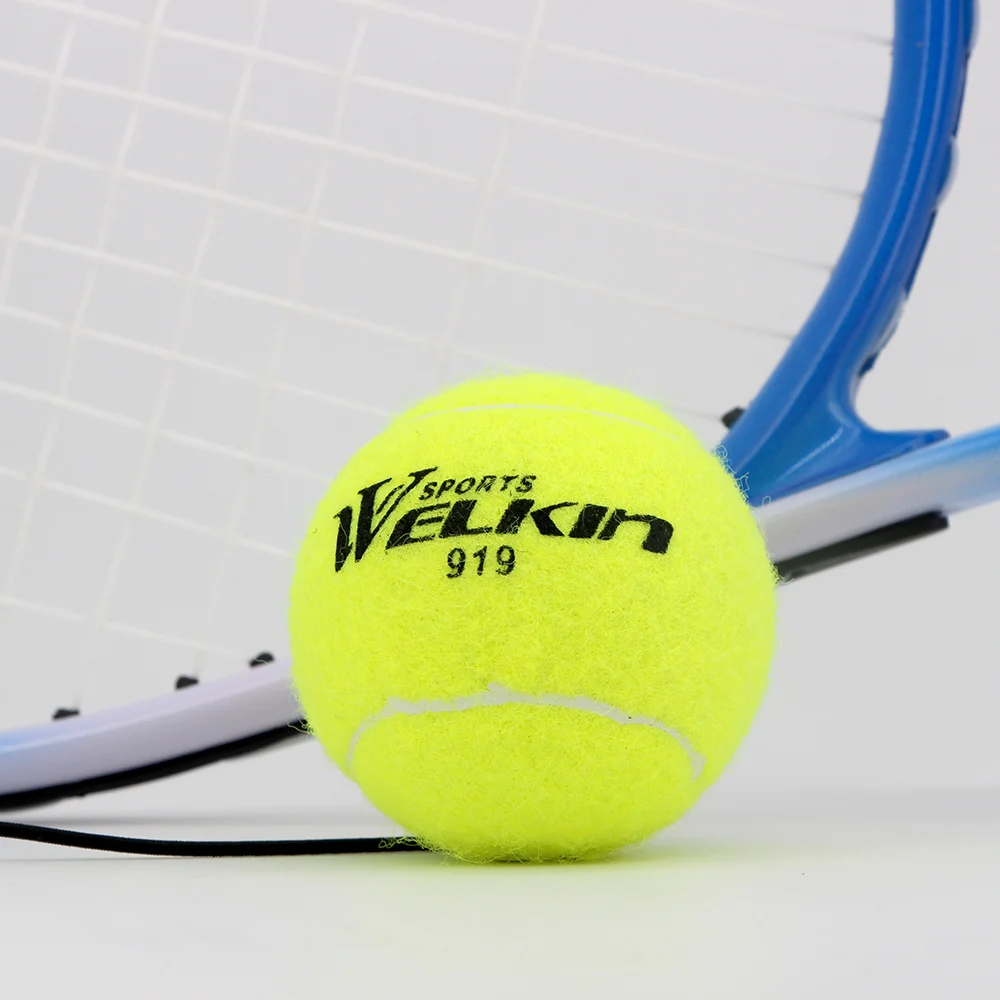 Tennis Balls With Elastic Rope Cricket Training Rubber Ball For Beginner