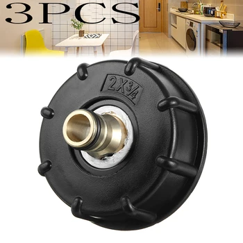 

3PC IBC Tank Adapter Tap Connector Reducer Hose Lock Water Pipe Tap Storage Tank Fitting Butt