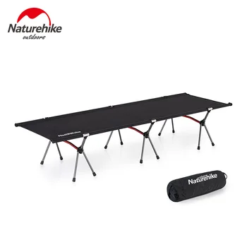 

Naturehike Ultralight 2.3kg Camping Cot Portable Tent Mat Foldable Sturdy Office Break Single Folding Bed Travel Camping Bed Cot