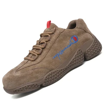 

Men Work & Safety Shoes Steel Toe Caps Anti-smashing Anti-puncture Construction Work Boots Non-slip Breathable Security shoes