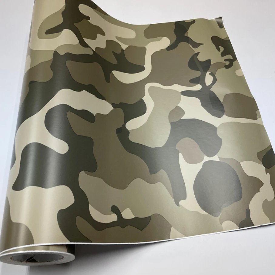 50cm*200/300cm Premium Desert Camo Vinyl Car Boat Vehicle Wrap Self  Adhesive Stretch Conform Decal DIY Wrapping Air-Release