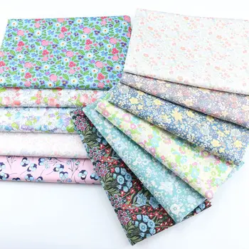 

Syunss Floral Series 100% Cotton Fabric Diy Sewing Pillow Tissus Cloth For Patchwork Quilting Baby Cribs Cushions Dress Sewing